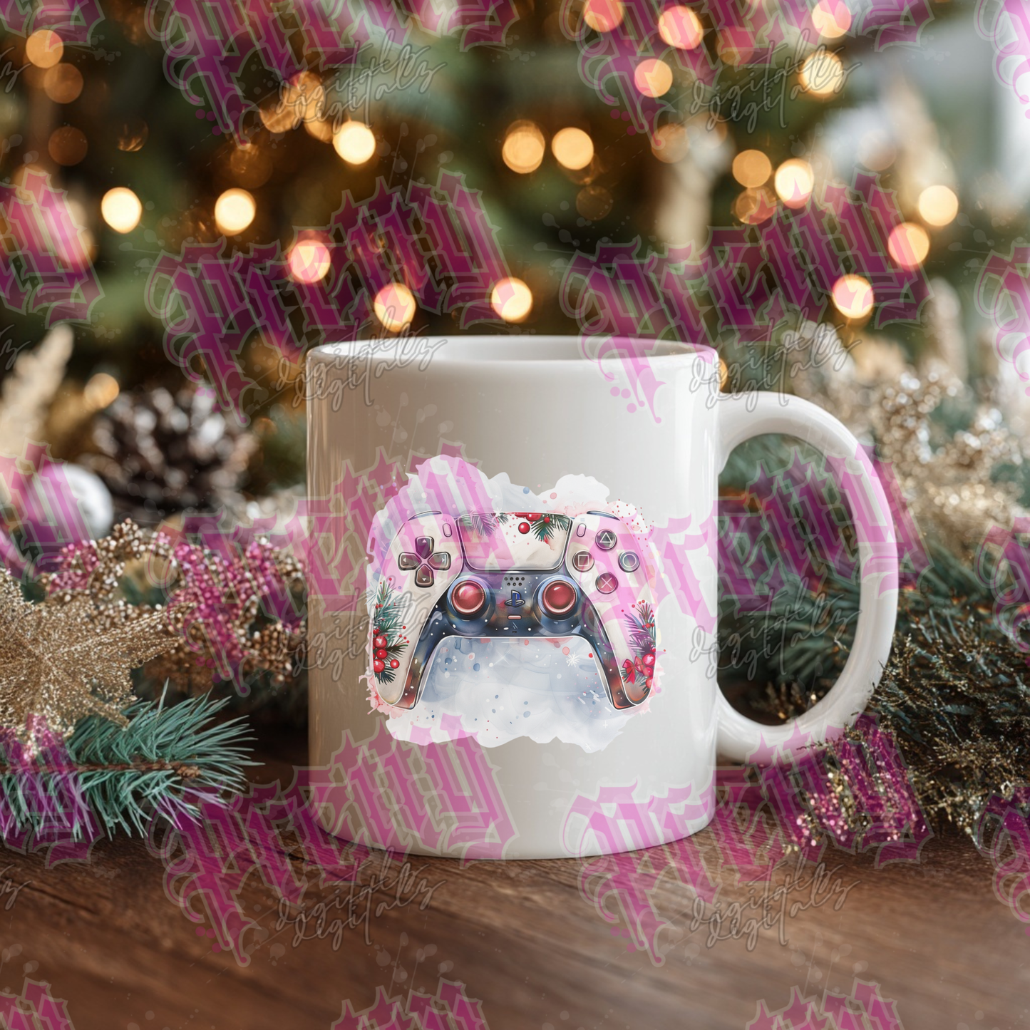 Five Christmas controllers png