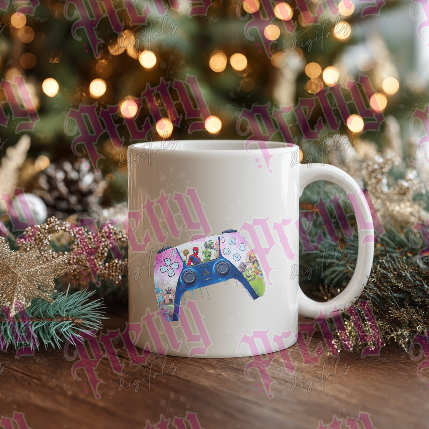 Five Christmas controllers png