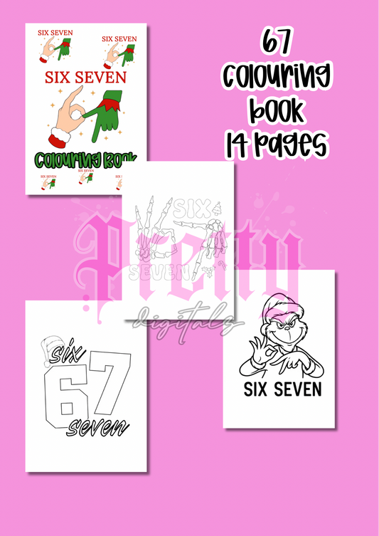 6/7 mini colouring book