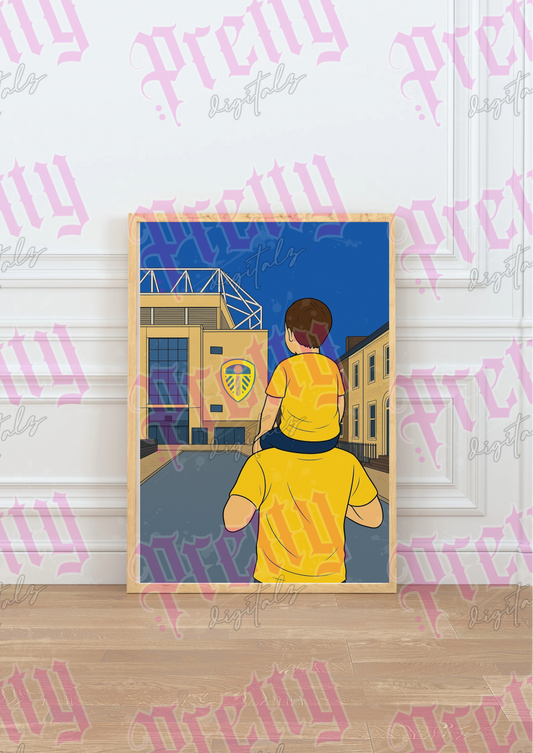 Leeds football boy & girl digital download