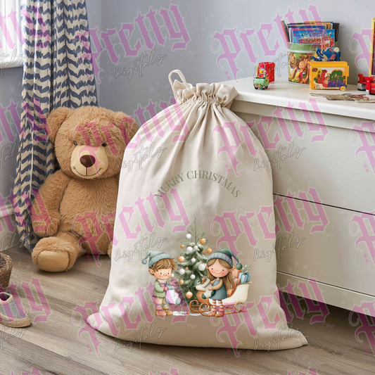 Merry Christmas sack designs bundle png