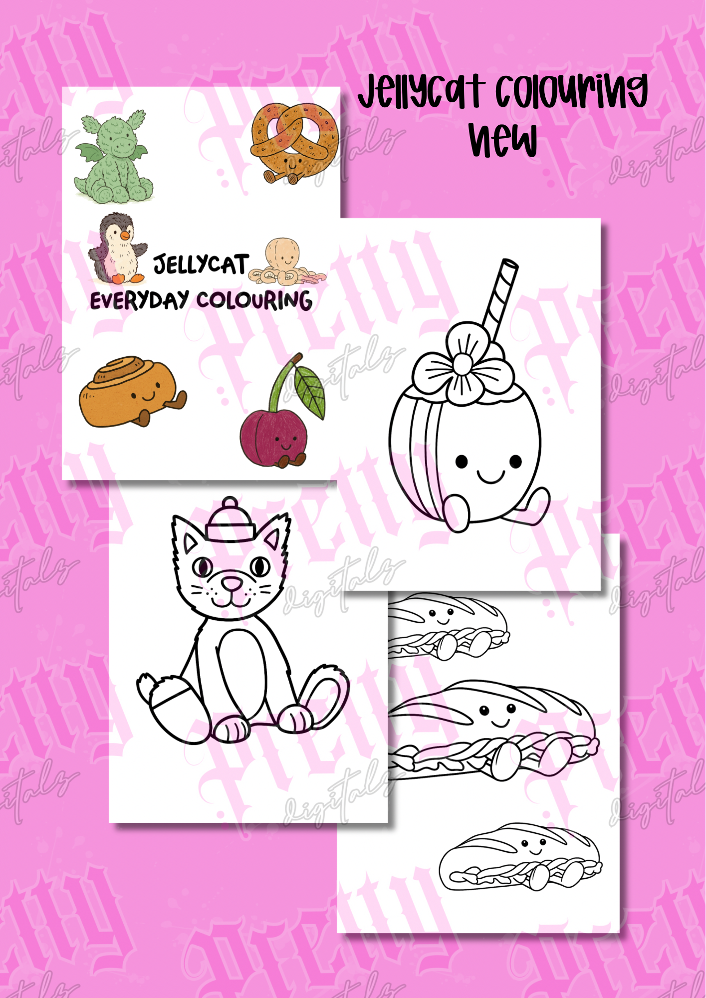 New jelly colouring book