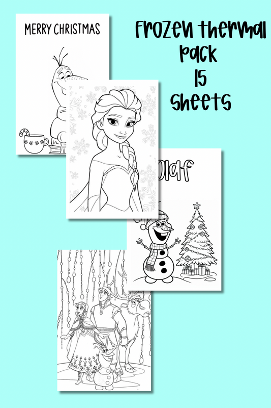 Frozen thermal activity pack sheets 6x4