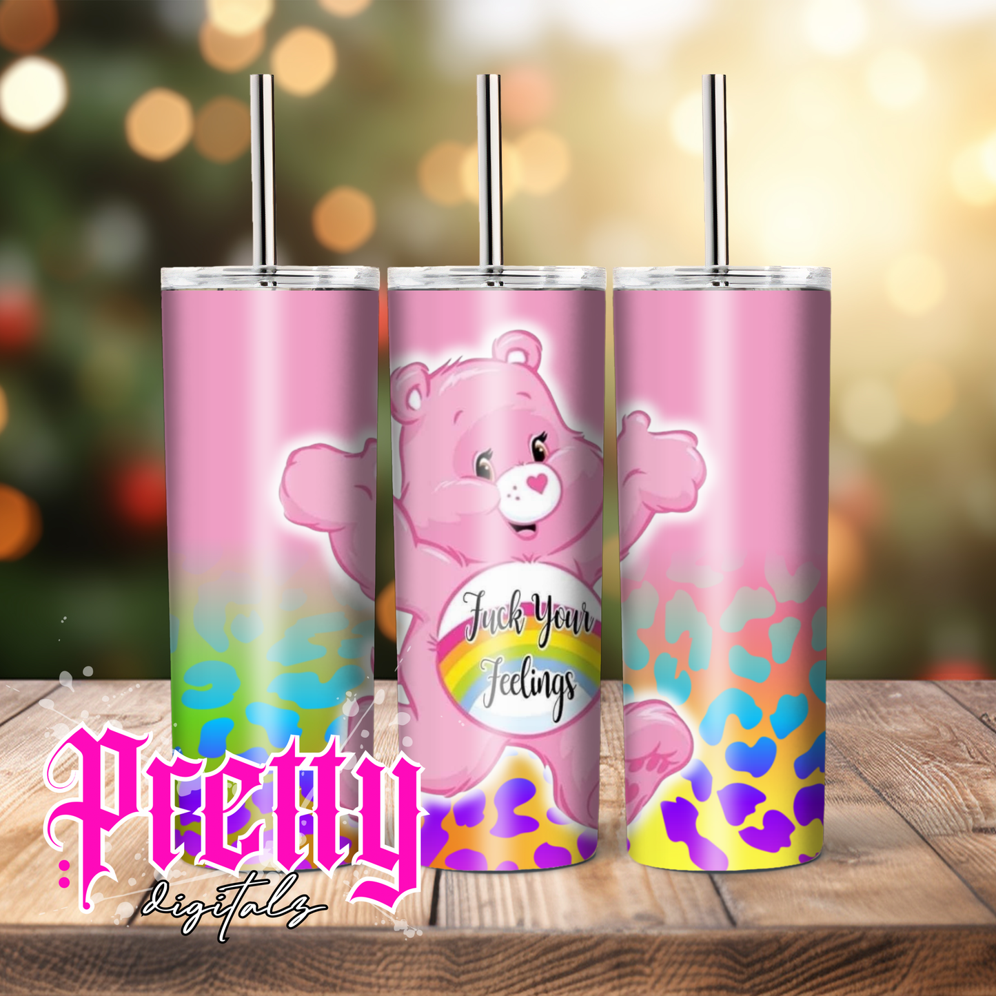 Bundle of five swear bear tumbler designs
