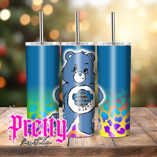 Bundle of five swear bear tumbler designs