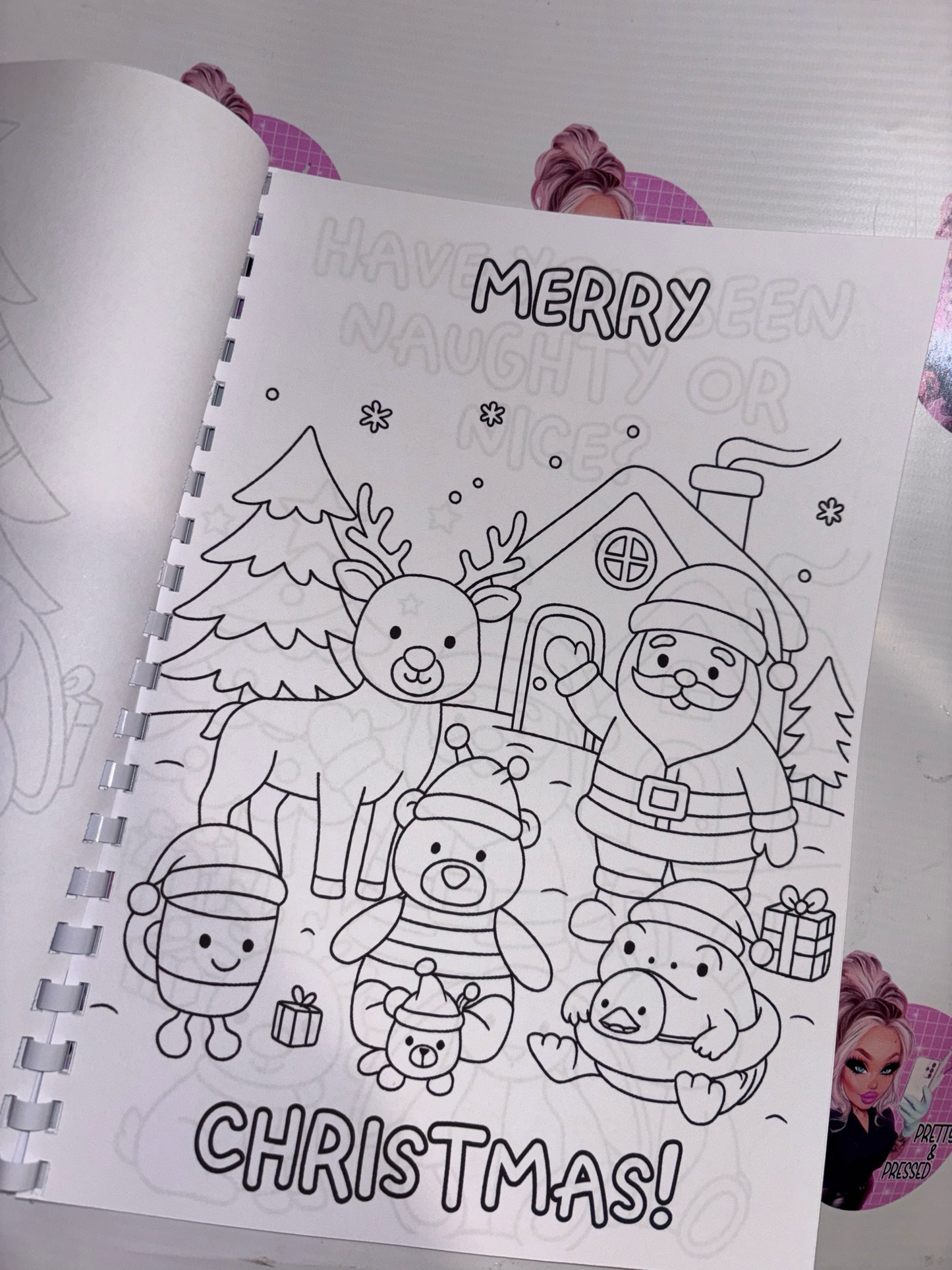 JellyC - colouring book Christmas edition