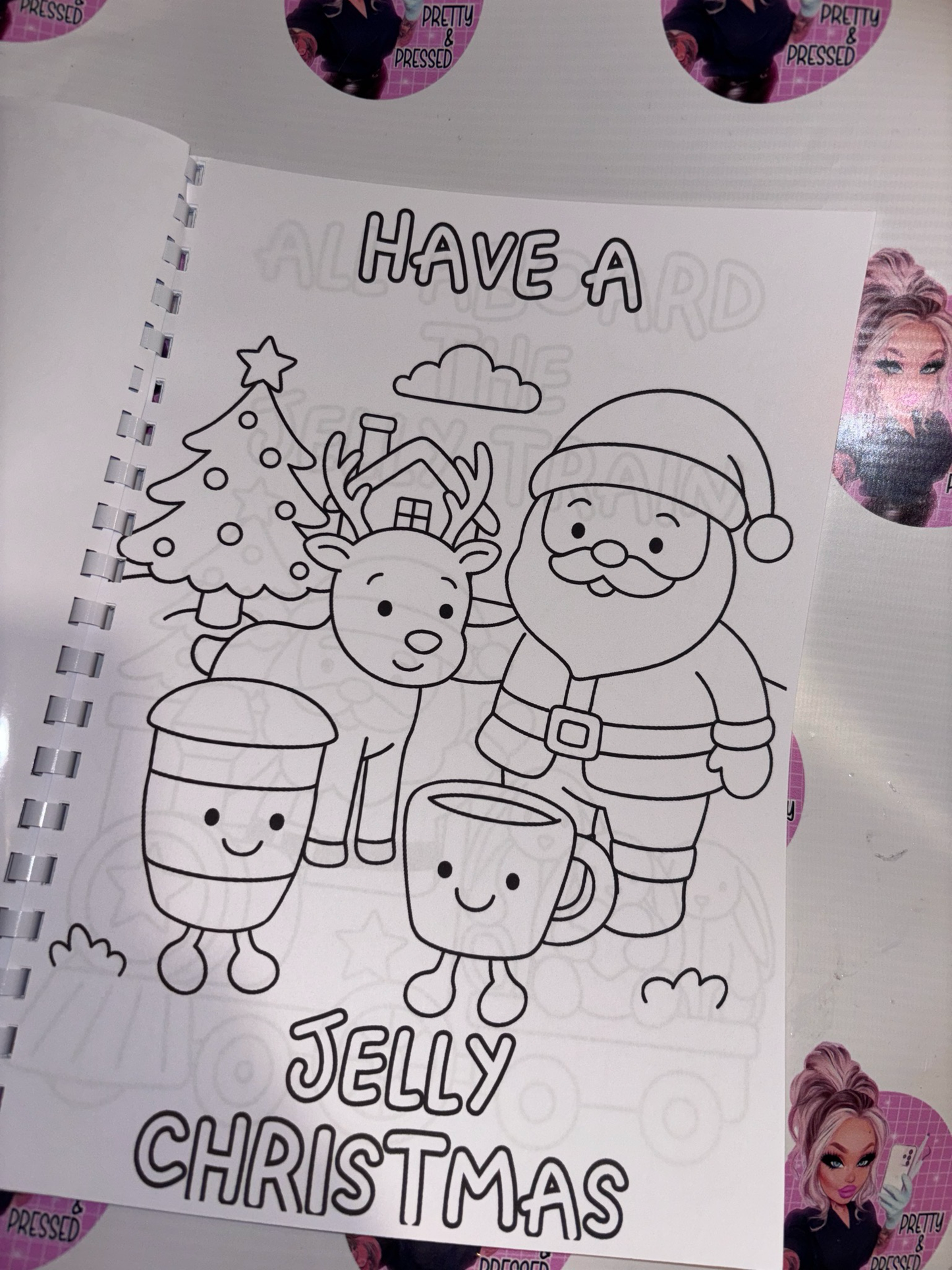 JellyC - colouring book Christmas edition
