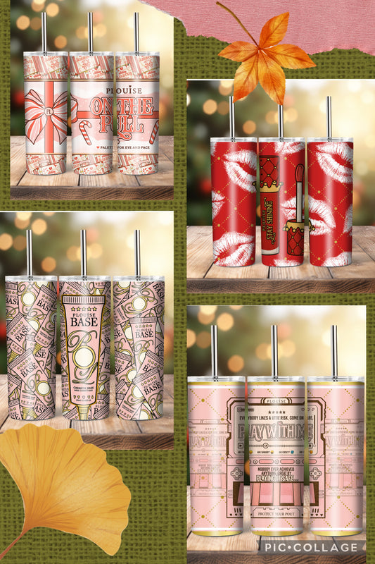 P Louise Inspired Tumbler Wraps Bundle | 4 PNG Designs for 20oz Tumblers