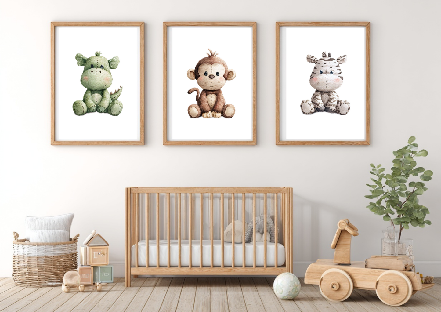 Safari Animal Clipart Bundle | Cute Baby Jungle Animals PNG | Watercolor Safari Nursery Decor | Baby Shower Invitations Digital Download