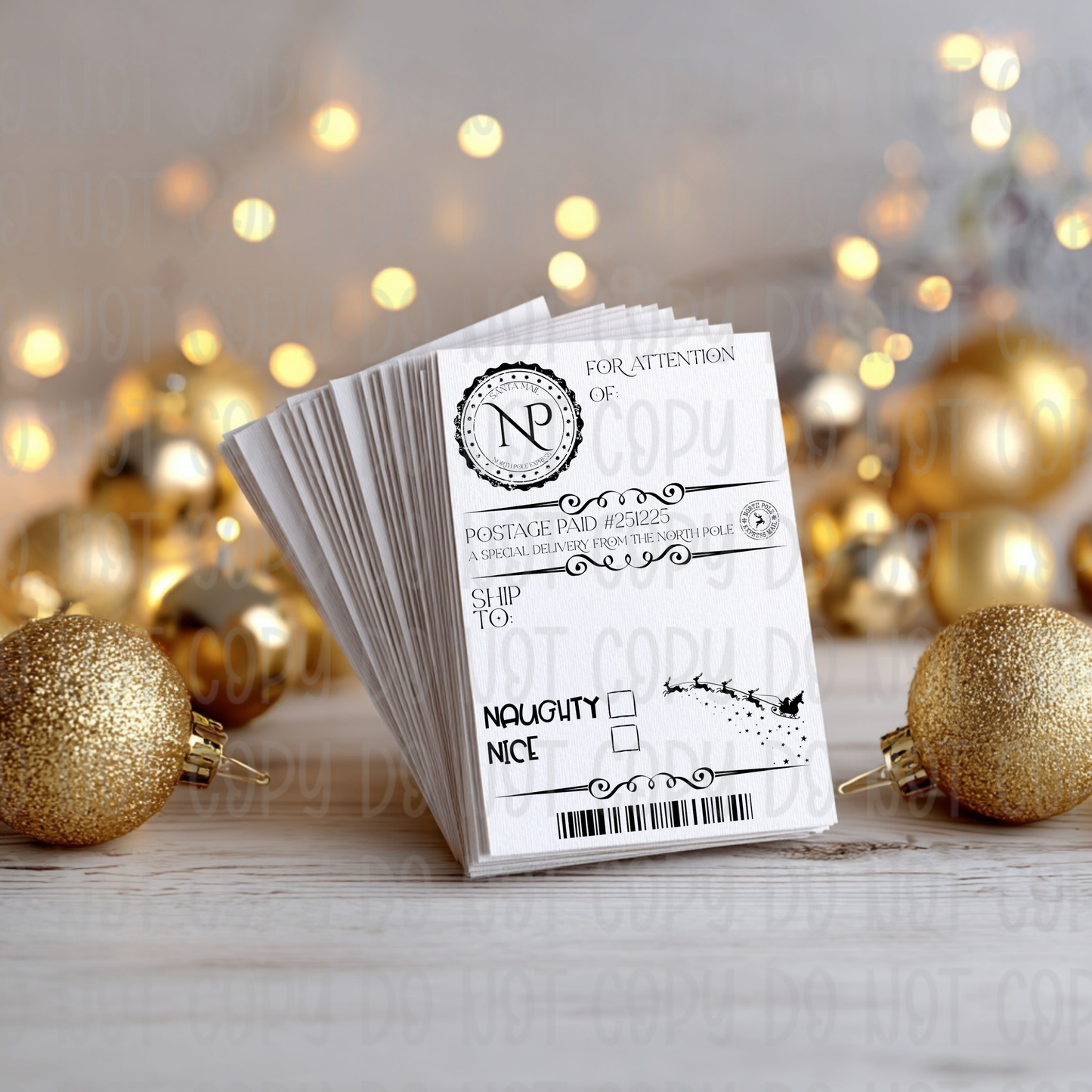 3 Santa Christmas Label Designs | PNG Digital Download | Free Files Included | Instant Download